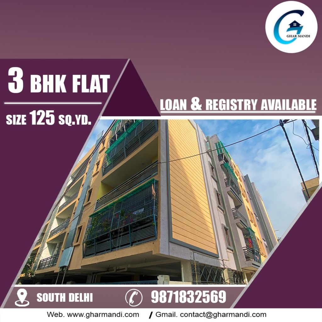 3 BHK flats in Chattarpur with Bank loan​